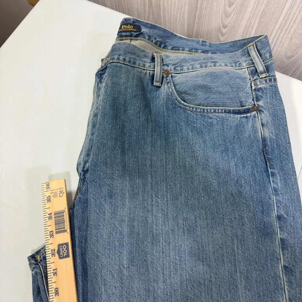 Polo Ralph Lauren Mens Hampton Relaxed Straight Big & Tall‎ 46 X 32 Denim Jeans